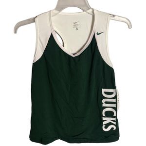 Nike Oregon Ducks Running Singlet Tank Women Medium Embroidered Logo Track New